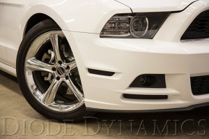 Ford Mustang Side Marker Light Assembly - Front + Rear - Diode Dynamics - LED Sidemarkers - Smoked - `10-`14